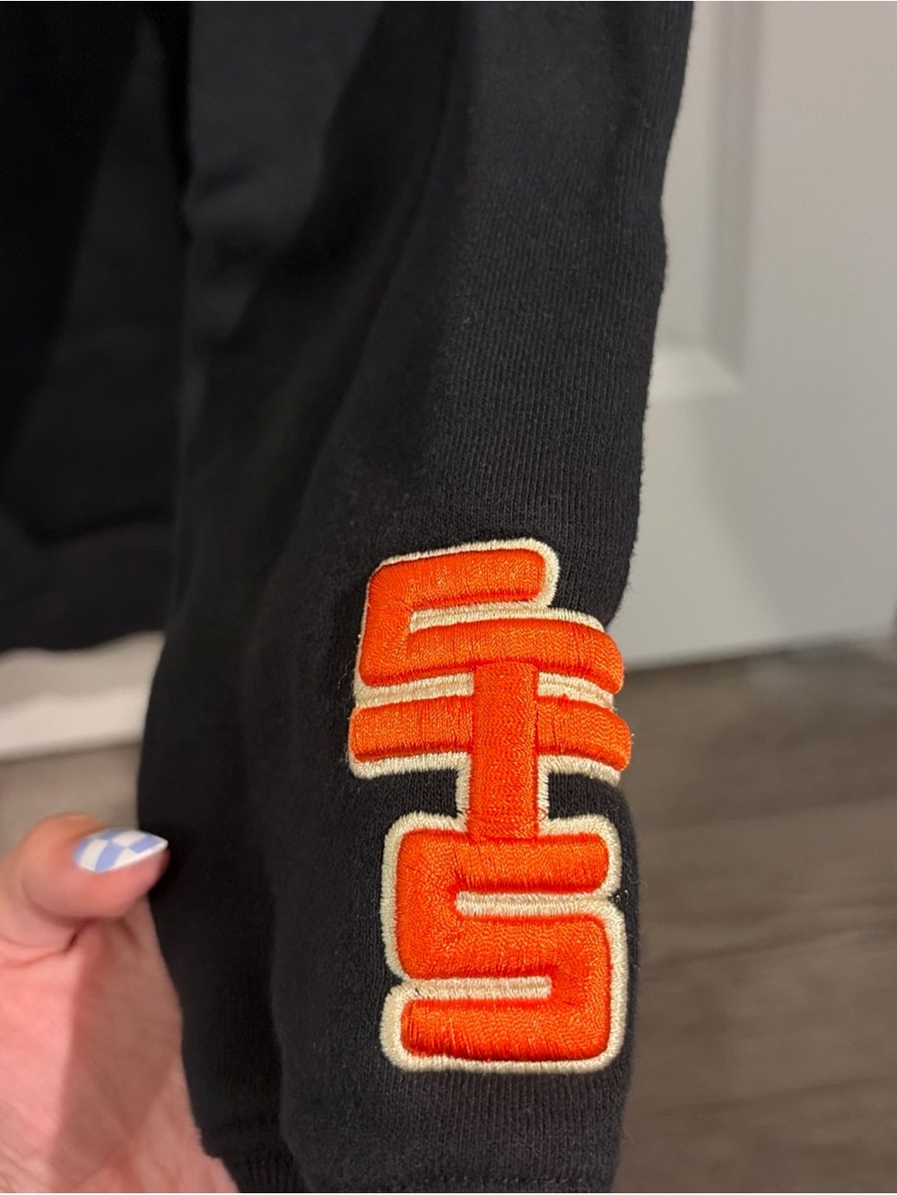 Disney Black Hoodie with Red and Cream Graphic - Picture 4 of 8